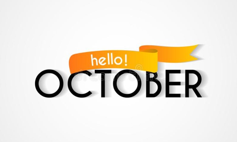 Best Happy New Month Wishes/Messages For October