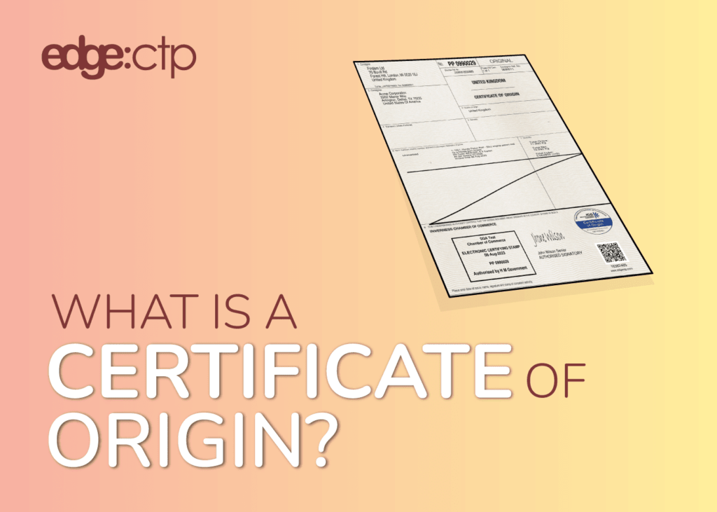 Certificate of Origin (CO)