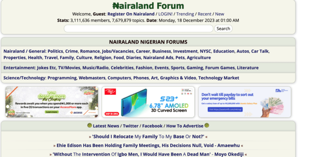 Nairaland founder reacts to website shut down over “abuse report”